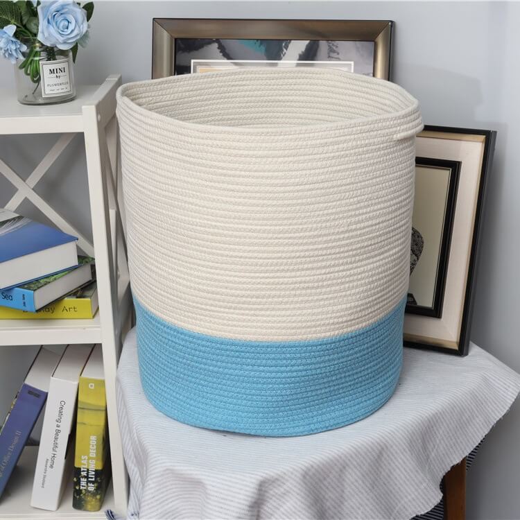 Cotton Rope Clothing  Basket  household product storage box Toy Organizer 