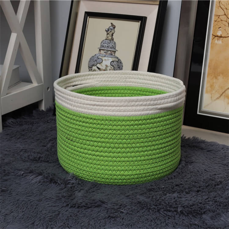 Cotton Rope Clothing  Basket  household product storage box Toy Organizer 